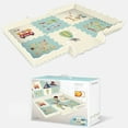 thumbnail image 1 of Baby PlayMat with Fence 20PCS Interlocking Foam Floor Tiles 2M x 1.5M - P2, 1 of 4