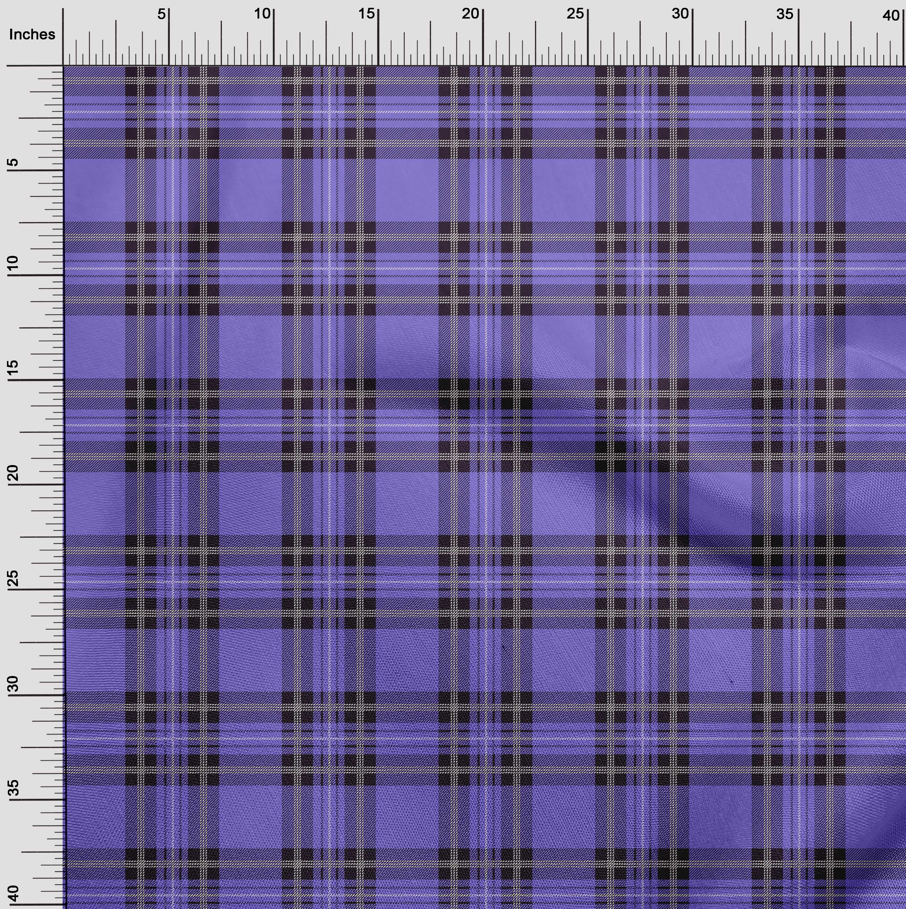 oneOone Cotton Cambric Blue Fabric Tartan Dress Material Fabric Print Fabric By The Yard 56 Inch Wide
