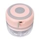 thumbnail image 3 of Mini picadora eléctrica duradera de 100 ml de capacidad, picadora rápida, portátil, para utensilios de cocina, color rosa, 3 of 14