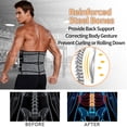 thumbnail image 6 of QRIC Neoprene Sauna Waist Trainer Corset Sweat Belt for Women Compression Cincher Band Workout Fitness Back Support, 6 of 6