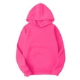 thumbnail image 4 of 2 Piece Sweatsuits Women Hoodie and Jogger Pant Sets Long Sleeve Cotton Lounge Tracksuits Sportswear Fall Outfits (S, Hot Pink), 4 of 7
