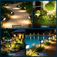 thumbnail image 4 of NACINIC IP67 Solar Spot Lights (8-Pack) - 90 LEDs, 4 Modes & 2-in-1 Design. Auto On/Off Flood/Wall Lights for Yard, Garden & Pathway in Warm White., 4 of 7
