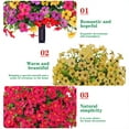 thumbnail image 7 of Zzistar 1.97FT Artificial Trees With Ground Spike Set Of 2, Weather-Resistant Faux Shrubs Bushes Potted Plants With Flowers For Outdoor Indoor Front Porch Garden yellow, 7 of 7