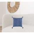 thumbnail image 7 of Navy Solid Tonal Abstract Stripe Throw Pillow, 7 of 7
