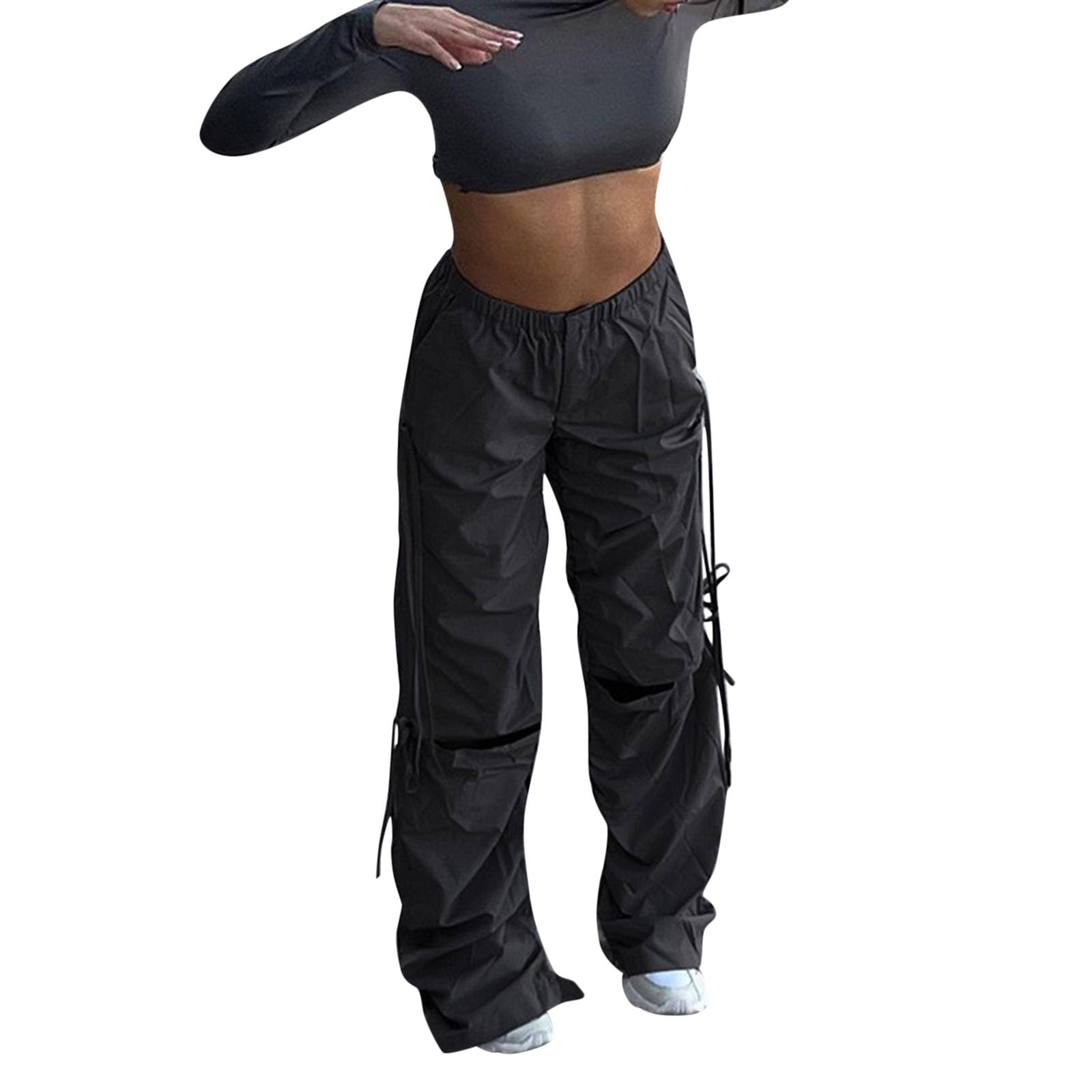 High Waist Cargo Pants Women Pants Baggy Cargo Pants Women Pants Jogger  Straight Wide Leg Pants Leisure Streetwear