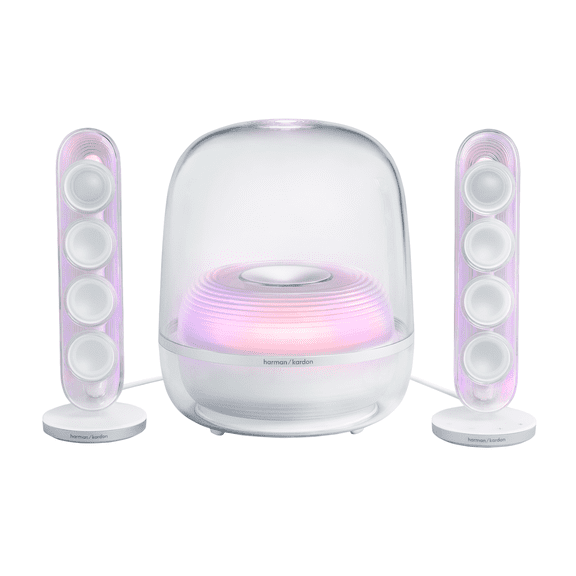 Harman Kardon SoundSticks 5 2.1-Channel Bluetooth Speaker System with HDMI (White)