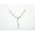 thumbnail image 3 of Faship Gorgeous Light Blue Rhinestone Crystal Floral Necklace Earrings Set, 3 of 5