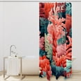 thumbnail image 2 of Coral Waterproof Printed Shower Curtain Set with Hooks - Bathroom Decoration Option, 2 of 5