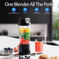 thumbnail image 2 of Licuadora Portátil Inalámbrica Vaso 24oz Licuadora Personal Batidos Smoothies Licuadora Recargable USB-C Autolimpieza Viaje Cuchillas Negro, 2 of 5