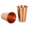 thumbnail image 4 of Juego de 2 Vasos para Beber de Cobre Martillado JYPR de 385 ml, 4 of 6