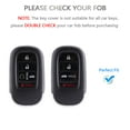 thumbnail image 5 of OFFCURVE Transparent Key Fob Cover for Honda, Car Key Case Compatible with 2022 2023 Honda Civic Accord HR-V CR-V Pilot Sport SI EX EX-L Touring 5 Buttons Smart Key Protector Car Accessories, White, 5 of 7