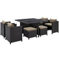 thumbnail image 2 of Modway Inverse 9 Piece Outdoor Patio Dining Set, Multiple Colors, 2 of 4