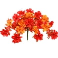 thumbnail image 3 of Yastouay 2 pcs Fall Flowers for Outdoors, UV Resistant Fake Mums Artificial Flowers for Planter Garden Porch Patio Fall Decor(Yellow,Orange), 3 of 7