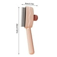 thumbnail image 3 of Pet Hair Removal Comb Upgraded Flea & Lice Tool for Cats and Dogs Cat Brush with Release Button Stainless Steel Teeth for Grooming, 3 of 5
