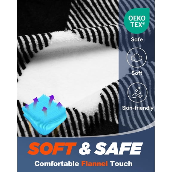 Flannel Sleeping Bag for Adults Mens with Pillow, Cold Weather Sleeping Bag for 30 Degree 4 Season Camping Large Big and Tall Sleeping Bags with Compression Sack