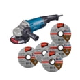 thumbnail image 1 of Miniesmeril industrial DongCheng 4 1/2' 1200W 5 Discos Makita azul, 1 of 10