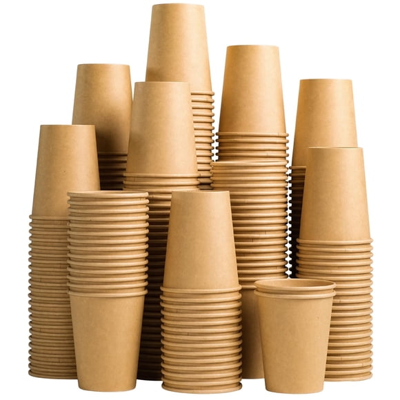 Vasos de café desechables de papel Lamosi, 10 oz (300 ml), paquete de 200