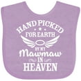 thumbnail image 3 of Inktastic Handpicked for Earth by My Mawmaw in Heaven with Angel Wings Boys or Girls Baby Bib, 3 of 4