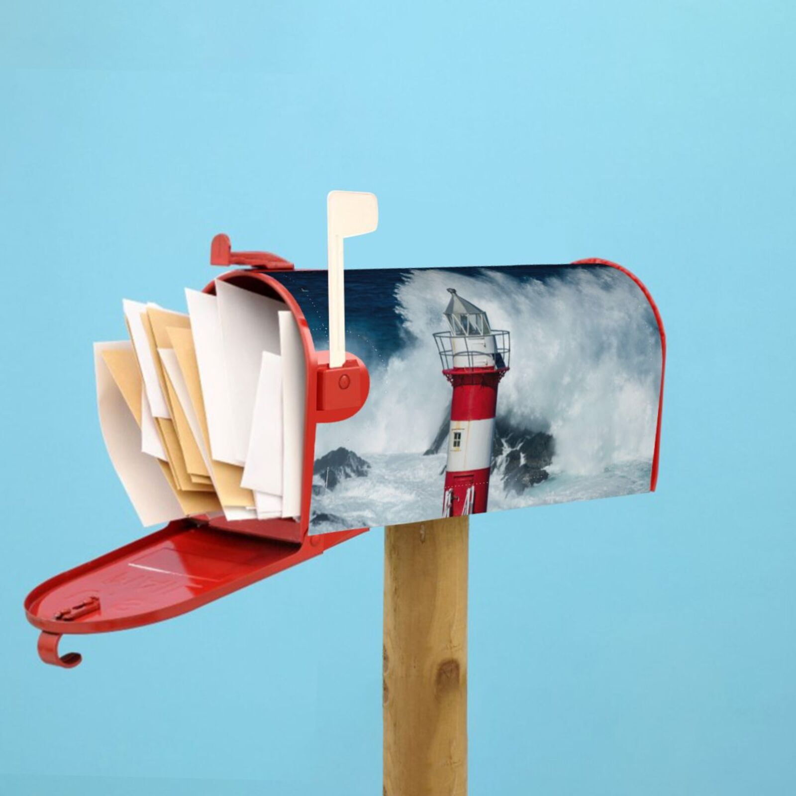 Kdxio Magnetic Mailbox Cover 21x18 in Mailbox Cover Outdoor Decoration Holiday Mailbox Covers for Home Garden Yard-21x18 in