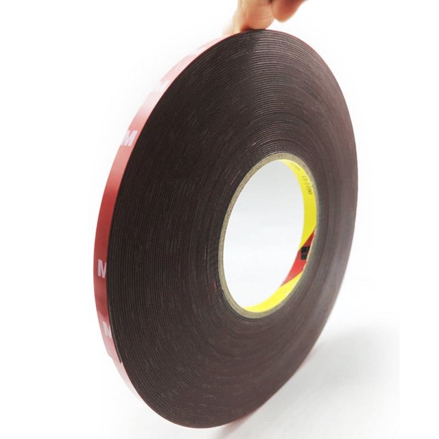 Paquete de 3 cintas adhesivas de doble cara 3M, cinta adhesiva de espuma resistente al agua, 10 pies de largo, 0,4 pulgadas de ancho para coche, decoración