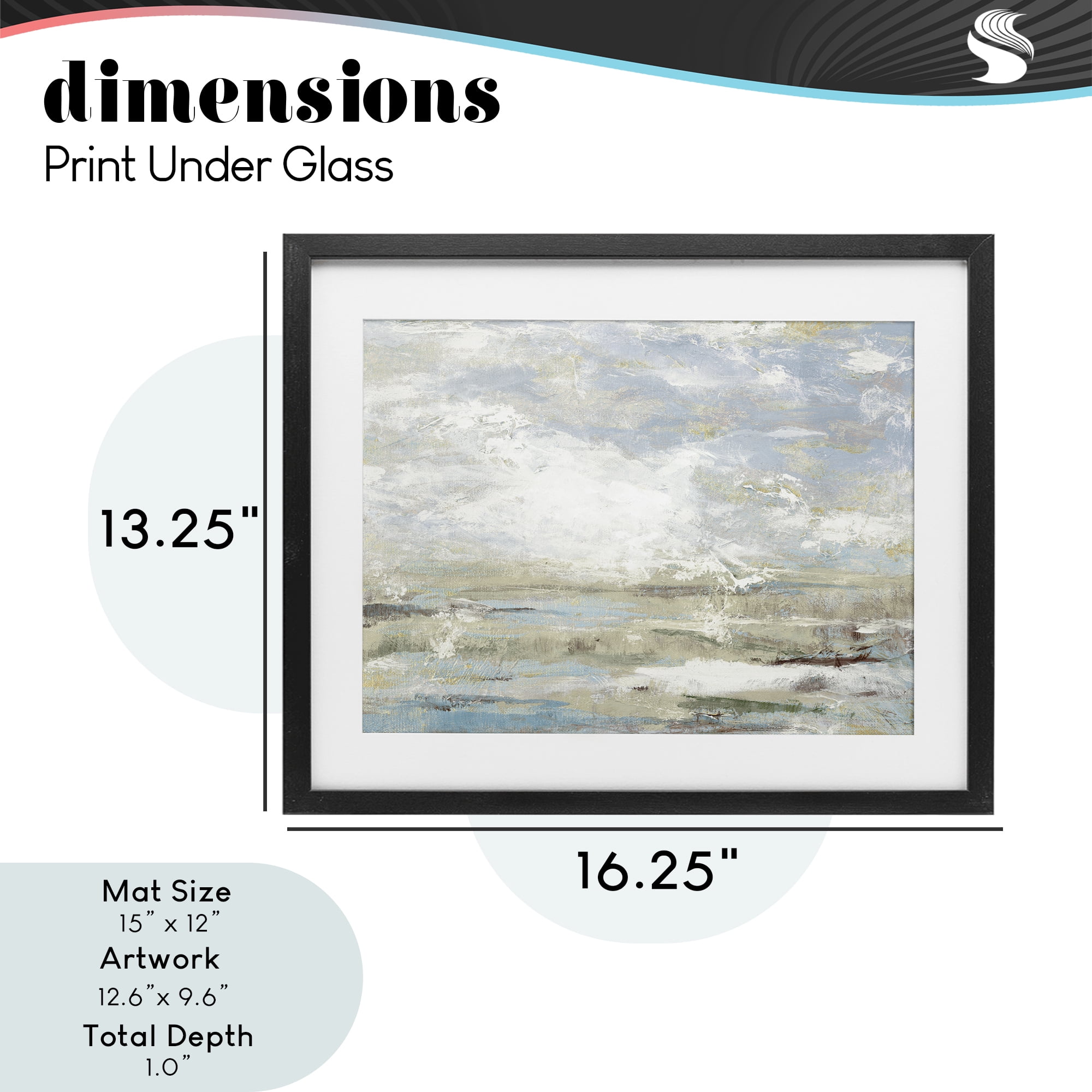 Stupell Industries Morning Mood Impression Black Framed Print Under Glass, design by Lanie Loreth