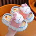 thumbnail image 1 of Children's  Rabbit Linen Slippers  Slides Girls' Home Indoor Non-slip Flip Flops For Four Seasons, 1 of 21