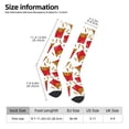 thumbnail image 7 of Knee High Socks for Men and Women, Cute Delicious Fries Althletic Compression Socks, Support Long Tube Socks for Outdoor Sport, Calf Socks, High Stockings for Women Men, 7 of 7