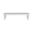 thumbnail image 4 of International Concepts 72-in Farmhouse Wood Bench, Unfinished, 4 of 8