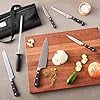 Mercer Culinary Renaissance 7-Piece Forged Steel Knife Set, Black