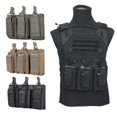 thumbnail image 2 of Bolsa de accesorios multifuncional, bolsa Triple de nailon Molle, soporte de cartucho abierto, almacenamiento de equipos Molle, 2 of 5