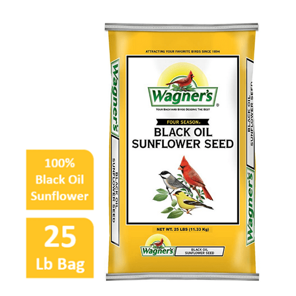 25 LB Wagner's Four Season Sunflower Wild Bird Food - Walmart.com