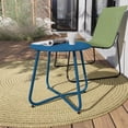 thumbnail image 6 of Decksplore Outdoor Small Side Table, 18-inch Round End Table for Indoor Use, Waterproof Round Tables for Garden, Balcony, Yard (Blue), 6 of 7