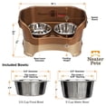 thumbnail image 3 of Cuencos Elevados Neater Feeder Acero Inoxidable Antideslizantes para Comedor Doble, 3 of 7