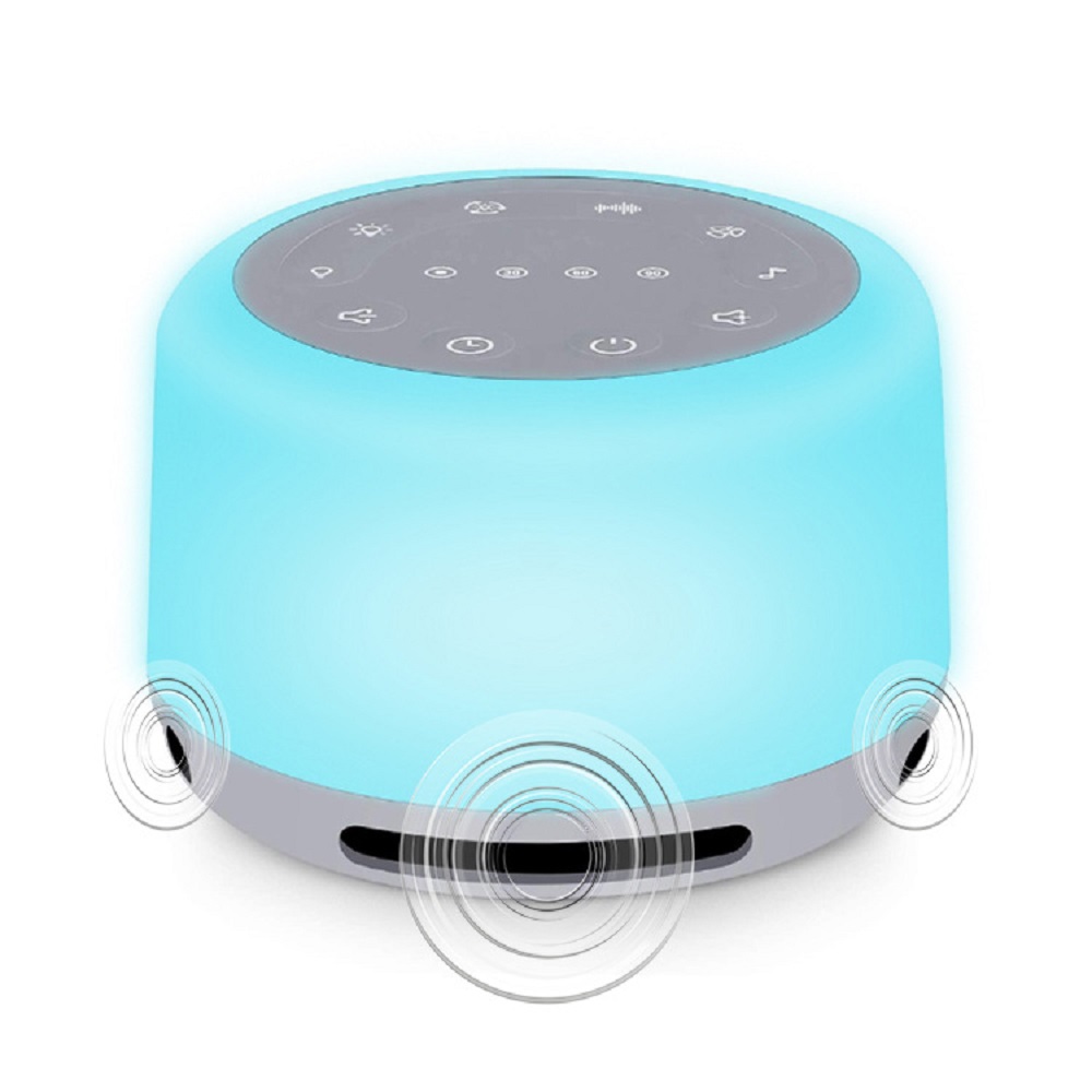3 in 1 White Noise Sound Machine with Bluetooth Speaker Night Light for Kids and Adults