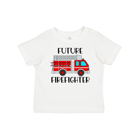 Inktastic Future Firefighter Red Fire Truck Engine Boys or Girls Baby T-Shirt