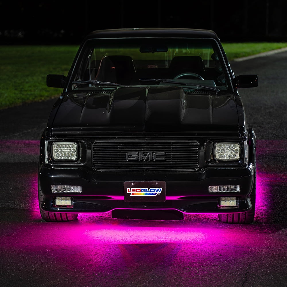 LEDGlow 6pc Pink SMD Flexible Slimline Truck Underbody Underglow Lighting Kit