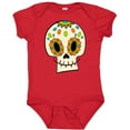 thumbnail image 3 of Inktastic Smiling Sugar Skull for Day of the Dead Boys or Girls Baby Bodysuit, 3 of 5