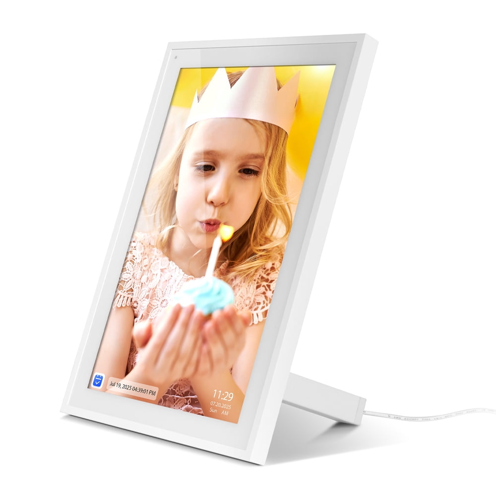 Aluratek AWFC10F - 10.1” Smart WiFi Digital Calendar & Photo Frame with 32GB Built-in Memory