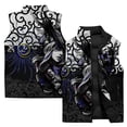 thumbnail image 3 of Chaqueta sin mangas de invierno para hombre, chaqueta con estampado retro 3D, chaleco para deportes al aire libre, chaqueta informal de moda para hombre, cortavientos, 3 of 4