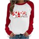 thumbnail image 1 of Camiseta de San Valentín para mujer, regalo para amantes, camiseta de manga larga, camiseta con costuras a juego de colores para mujer Fridja  hkj644, 1 of 6
