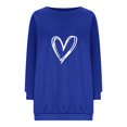 thumbnail image 4 of Dyegold Crew Neck Sweatshirts Women Online Shopping Oversized Shirts Graphic Fleece Western Plus Size Hoodie Comfy Heart Printed Sweatshirt Casual Ladies Sweater Workout Winter Teen Girls Tops, 4 of 4