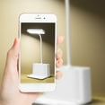thumbnail image 4 of LED Desk Lamp Bedside Table Lamp Rechargeable Desk Lamp with Pen Holder Touch Control Eye-Caring Table Lamp Flexible Reading Light Rechargeable Touch Lamp Phone Pen Holder for Home Office, 4 of 9