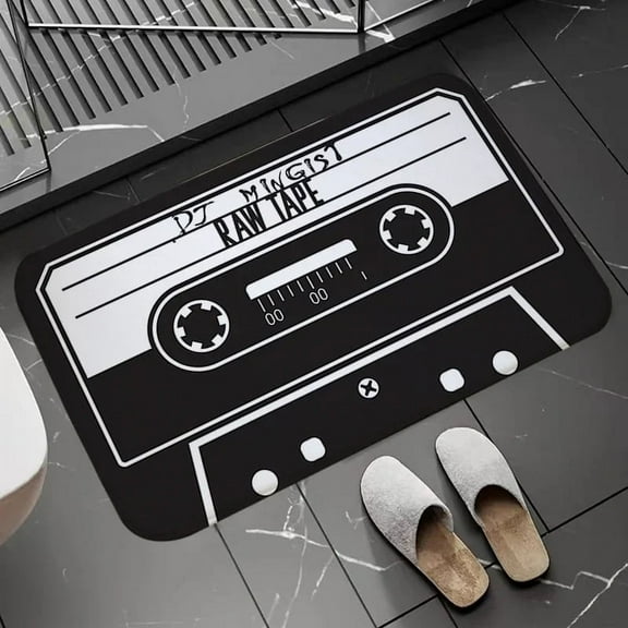 Cassette Tape Living Room Carpet Doormats Long Corridor Carpet Doormat For Entrance Door Mat Balcony Bedroom Absorbent Floor Rug