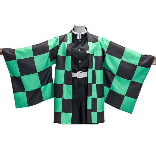 Demon Slayer Kimetsu no Yaiba Agatsuma Zenitsu Kamado Tanjirou Tomioka Giyuu Himejima Kyoumei Capa Haori Kimono Yukata Cosplay4XL Gao Jinjia LED