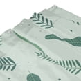 thumbnail image 7 of DouZhe Cartoon Flowers Leaves Green Pattern Shower Curtain, Waterproof Bath Curtains for Bathroom Decorations, 72 x 72 inches, 7 of 7
