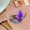 thumbnail image 4 of Unique Bargains 1 Pc Dancing Queen Feather Half Face Party Mask for Masquerade Party Purple, 4 of 5