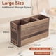 thumbnail image 2 of Organizador de Utensilios de Cocina de Madera Extragrande con 3 Compartimentos, Organizador de Cucharas de Madera Estilo Rústico., 2 of 5