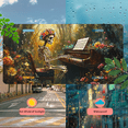 thumbnail image 5 of 1 Pcs 2D Flat License Plate Covers & Frames, Skeleton Playing Piano For Decorative Front, Waterproof For Decoration Aluminum License Plate Covers & Frames Cover For Men Women, 12" X 6", 5 of 7