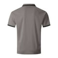 thumbnail image 4 of Huresd Men's Golf Polo Shirts Short Sleeve Collar Shirt Dark Gray XL, 4 of 8