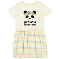 thumbnail image 3 of Inktastic My Yiayia Loves Me Yia Yia Bear Girls Toddler Dress, 3 of 5
